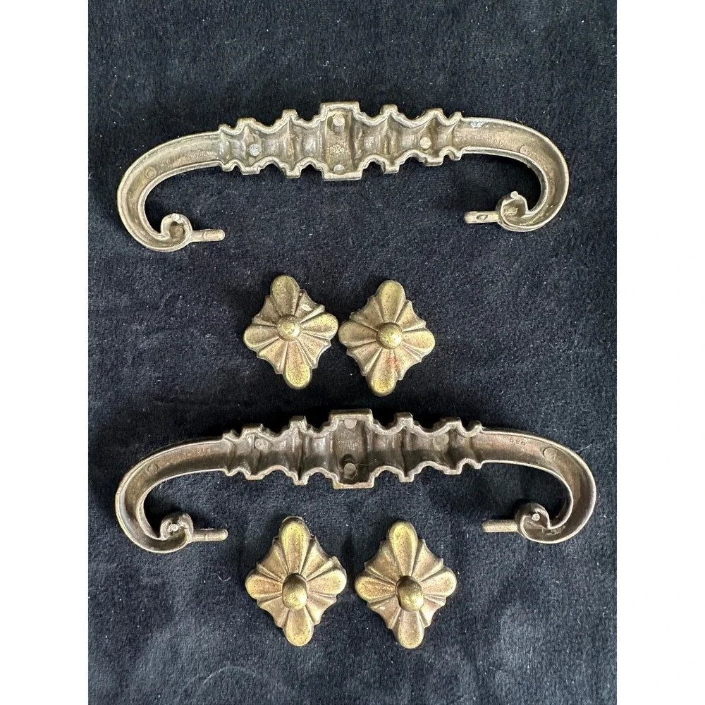 Vintage Brass Drawer Pull Handles Vintage Hardware 6.25